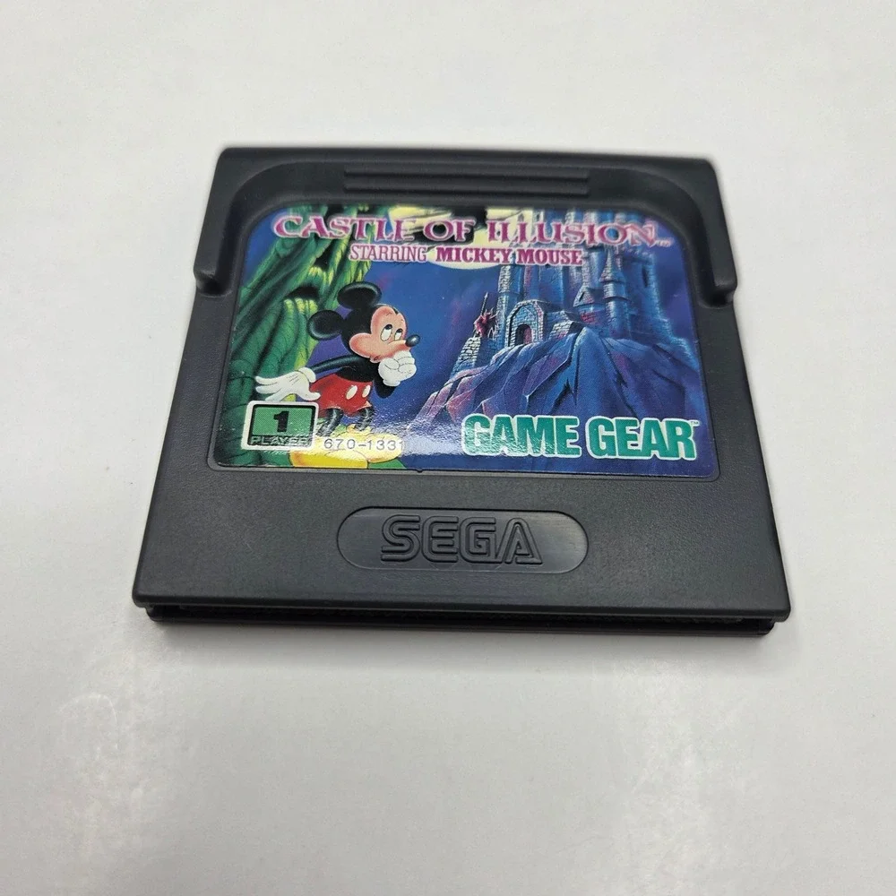 Sega Game Gear Castle of Illusion Mickey Mouse Video Game Cartridge Vintage